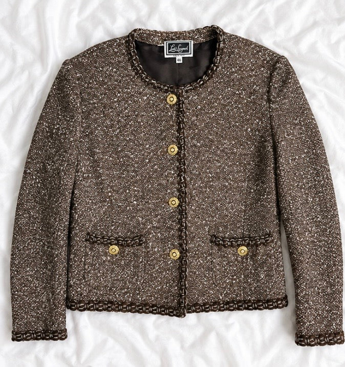 Veste Luisa Spagnoli en tweed marron💫