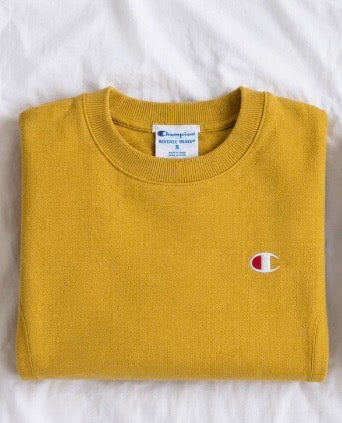 Sweat Champion Reverse Weave jaune moutarde 💫