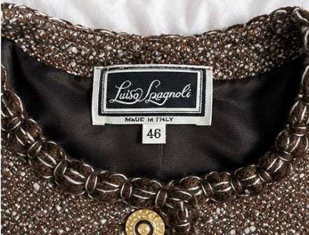 Veste Luisa Spagnoli en tweed marron💫