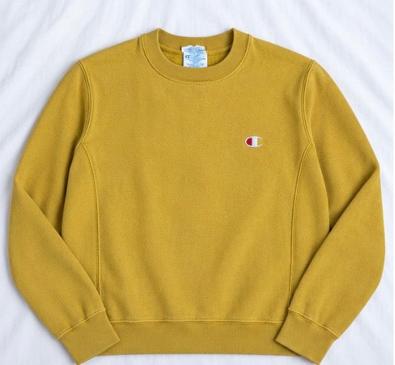 Sweat Champion Reverse Weave jaune moutarde 💫