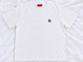 👕 T-shirt HUGO Blanc – Logo Brodé Noir
