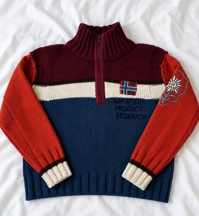 Pull Napapijri Product Research Vintage – Multicolore 🇳🇴