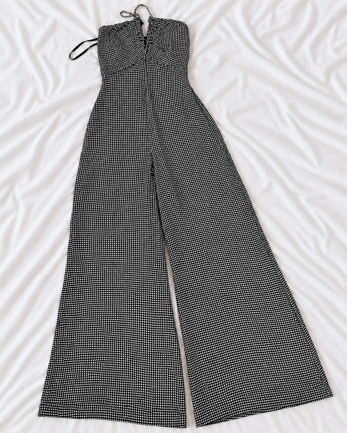 Combinaison pantalon Elisabetta Franchi noire et blanche 💫