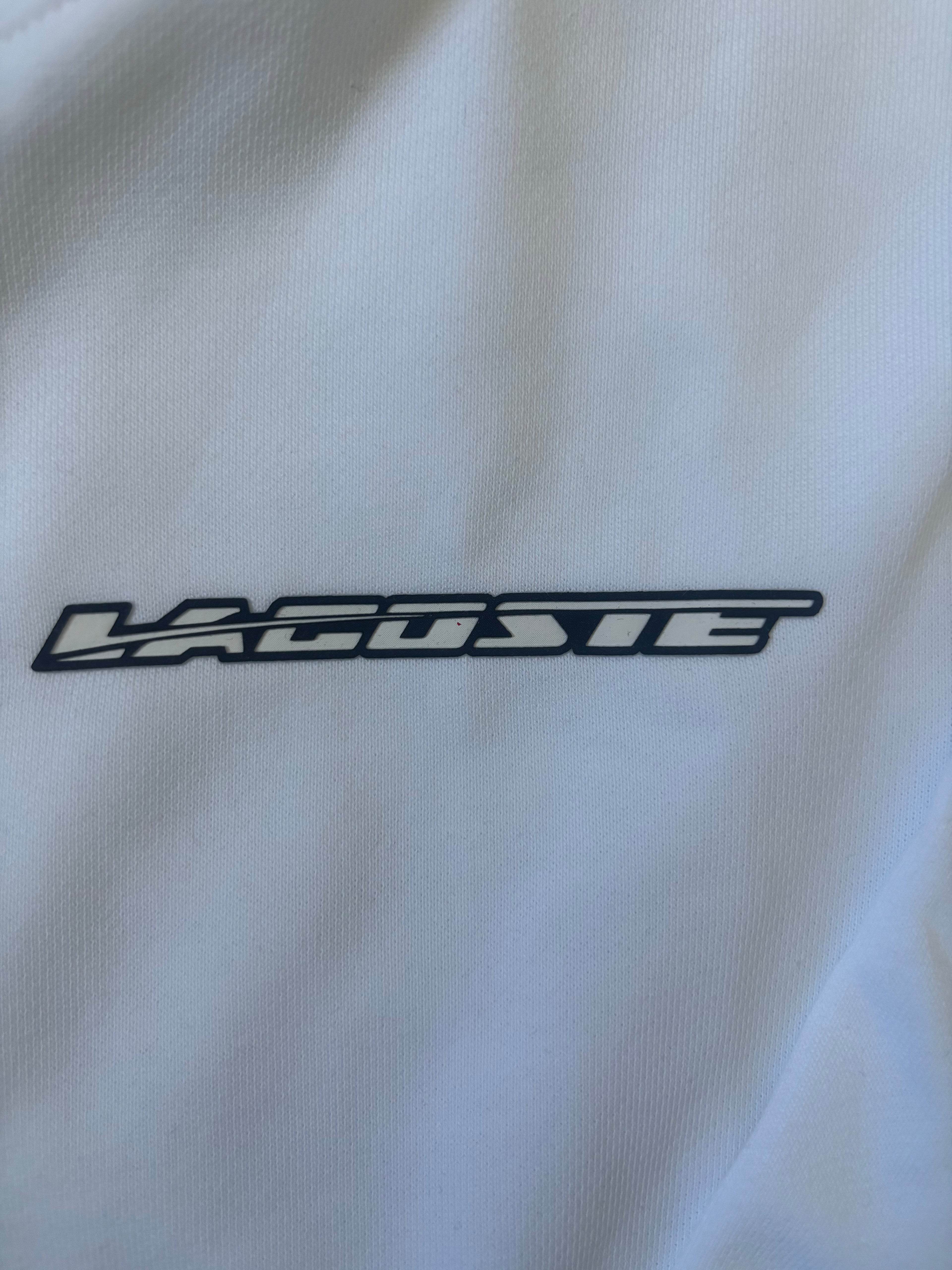 Sweat à capuche Lacoste blanc💫🐊