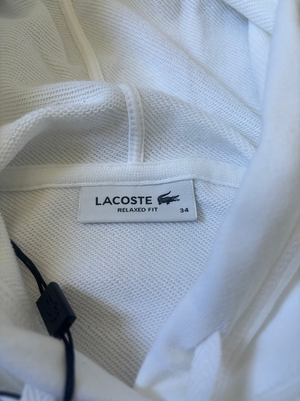 Sweat à capuche Lacoste blanc💫🐊