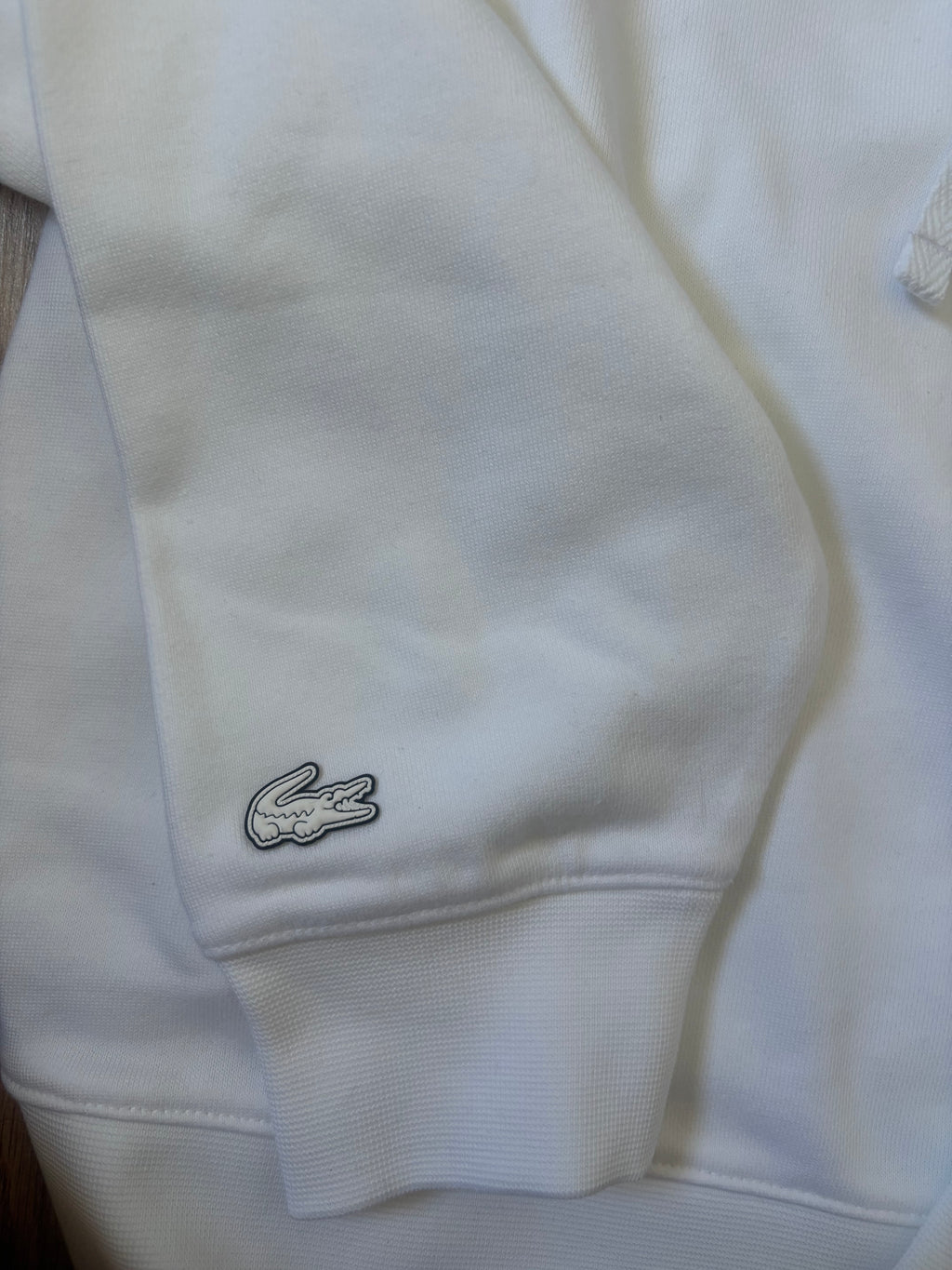 Sweat à capuche Lacoste blanc💫🐊